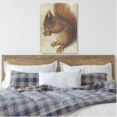 Rode eekhoorn (door Hans Hoffmann) Canvas Afdruk (Insitu (Slaapkamer))
