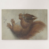 Rode eekhoorn (door Hans Hoffmann) Legpuzzel (Horizontaal)