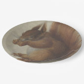 Rode eekhoorn (door Hans Hoffmann) Papieren Bordje (Gekanteld)