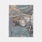 Rode eekhoorn fleece deken (Voorkant)