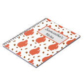 Rode eekhoorn gepersonaliseerd notitieboek (Linkerzijde)