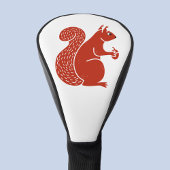 Rode eekhoorn golfheadcover