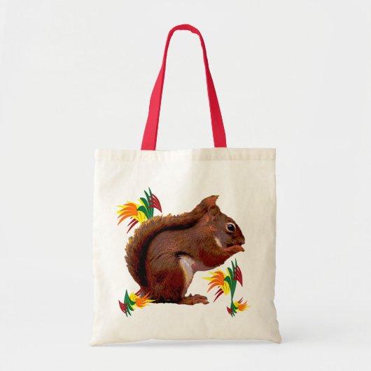Rode eekhoorn in het najaar tote bag (Voorkant)