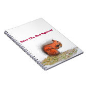 Rode eekhoorn notitieboek (Rechterzijde)