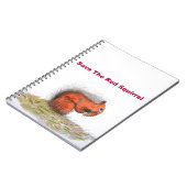Rode eekhoorn notitieboek (Linkerzijde)