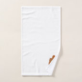 Rode Eekhoorn Ontwerp met Initialen Bad Handdoek (Handdoek)