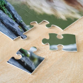 Rode eekhoorn op groene achtergrond legpuzzel (Zijkant)