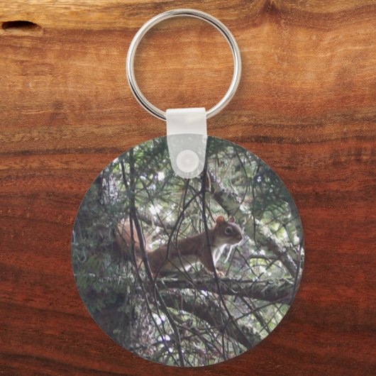 Rode eekhoorn Sleutelhanger #1 (Voorkant)