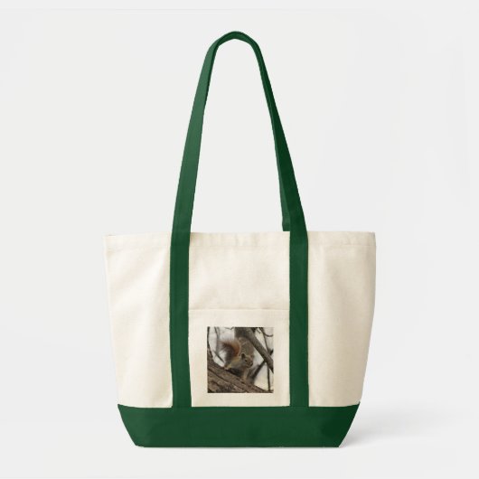 Rode eekhoorn tote bag (Voorkant)