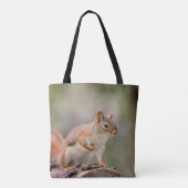 Rode eekhoorn tote bag (Achterkant)