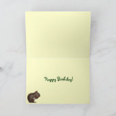 Rode eekhoorn verjaardag kaart (Binnen)