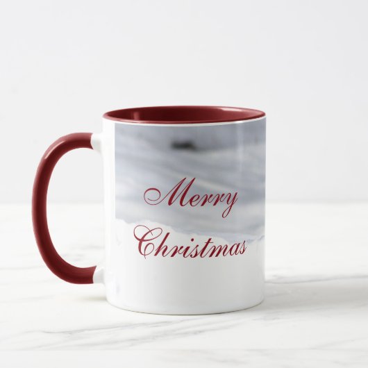 Rode eekhoorn Vrolijk Kerstfeest Mok (Links)