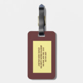 Rode eekhoorns in sneeuw bagagelabel (Achterkant verticaal)