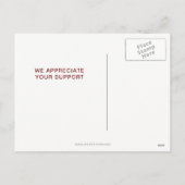 Rode Eenvoudige Attorney Kerstmis Feestdagenkaart (Achterkant)