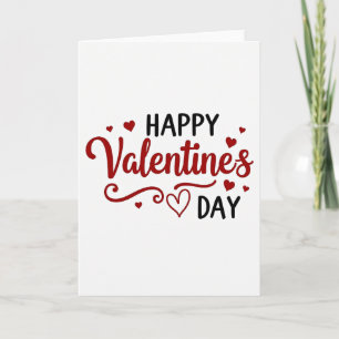 Rode Eenvoudige Valentijnskaart Kaart