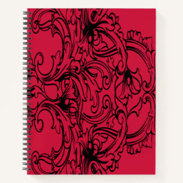 Rode Eetkamer Spiraal Notitieboek