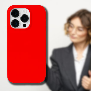 Rode effen kleur   Klassiek   Elegant   Trendy Case-Mate iPhone 14 Pro Hoesje