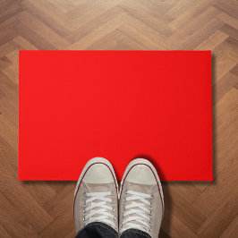 Rode effen kleur | Klassiek | Elegant | Trendy Deurmat