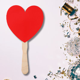 Rode effen kleur | Klassiek | Elegant | Trendy Handwaaier