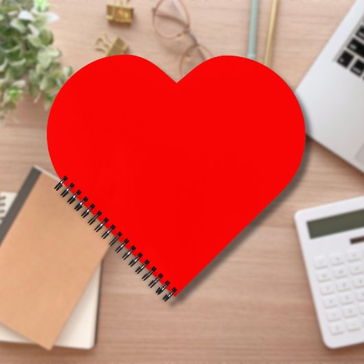 Rode effen kleur | Klassiek | Elegant | Trendy Notitieboek