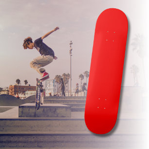 Rode effen kleur Klassiek Elegant Trendy Persoonlijk Skateboard