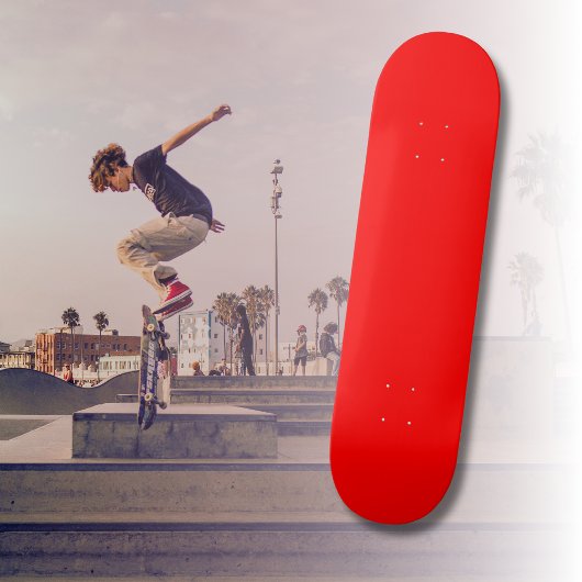 Rode effen kleur | Klassiek | Elegant | Trendy Persoonlijk Skateboard
