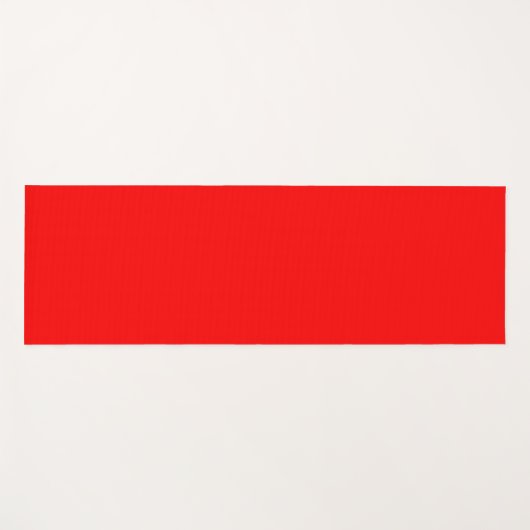 Rode effen kleur | Klassiek | Elegant | Trendy Yogamat (Voorkant (horizontaal))