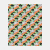 Rode Eft Oranje Salamander Dierpatroon     Fleece Deken (Voorkant)