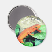 Rode Eft Salamander Natuur Gepersonaliseerd Magneet (Voorkant / Achterkant)