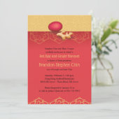 Rode eieren en Ginger-uitnodiging Kaart (Staand voorkant)