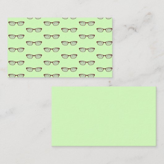 Rode eigelassen visitekaartje (Voorkant / Achterkant)