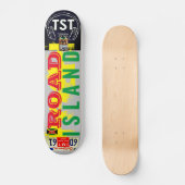 RODE EILAND Skateboard (Voorkant)