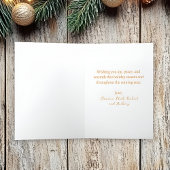 Rode elegante foto gevouwen kerst feestdagen kaart