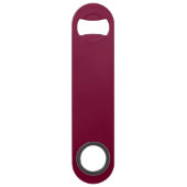 Rode Elegante Gotische Monogram Naam Middeleeuwse Speed Flessenopener (Achterkant)