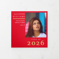 Drieluik briefvouw aankondiging