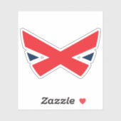 Rode Elegante Letter X Monogram Sticker (Vel)