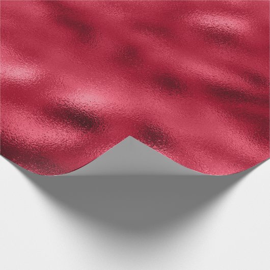 Rode elegante moderne satin er  uitzien cadeaupapier (Hoek)