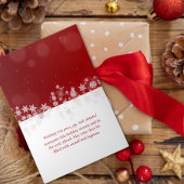 Rode Elegante Sneeuwvlokken Kerstboom Feestdagen Kaart