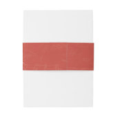 Rode Elegantie Unieke Bloemenbruiloft Uitnodigingen Wikkel (Achterkant Voorbeeld)