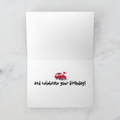 Rode elektrische Kaart voor de geboorte van een au (Binnen)