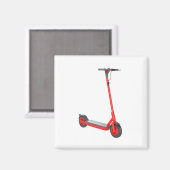 Rode elektrische scooter magneet (Voorkant / Achterkant)