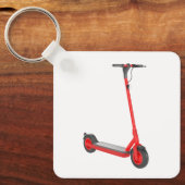 Rode elektrische scooter sleutelhanger (Voorkant)