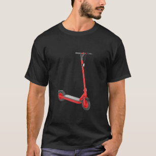 Rode elektrische scooter t-shirt