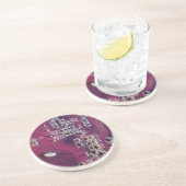 Rode elektronische schakelkaart zandsteen onderzetter (Zijkant)