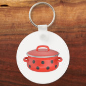 Rode email kookpot sleutelhanger (Voorkant)