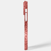 RODE EMBOSSED METALLIC LOOK ORNAMATION Case-Mate iPhone CASE (Achterkant / Links)