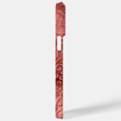 RODE EMBOSSED METALLIC LOOK ORNAMATION Case-Mate iPhone CASE (Achterkant / Rechts)