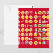 rode emoji briefkaart (Voorkant / Achterkant)