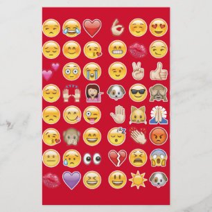 rode emoji briefpapier