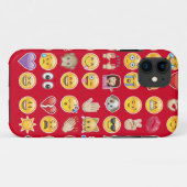 rode emoji Case-Mate iPhone case (Achterkant (horizontaal))